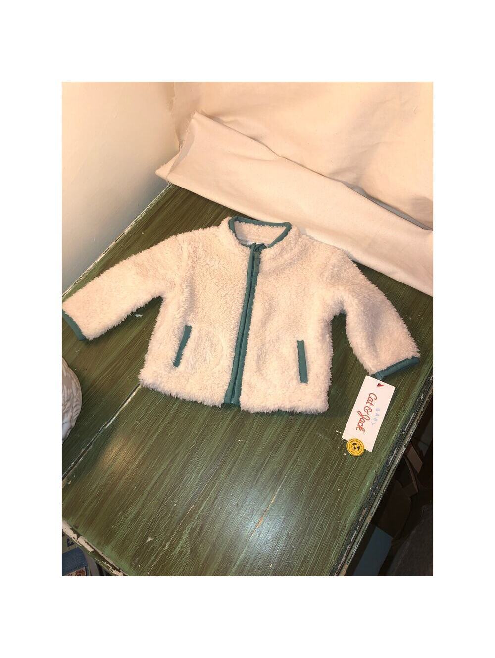 Cat & Jack Baby NWT Faux Shearling Jacket Size Beige Size 3-6M